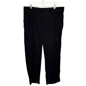 A New Day Womens Pants Velour Black Size 17 Recycled Polyester Casual